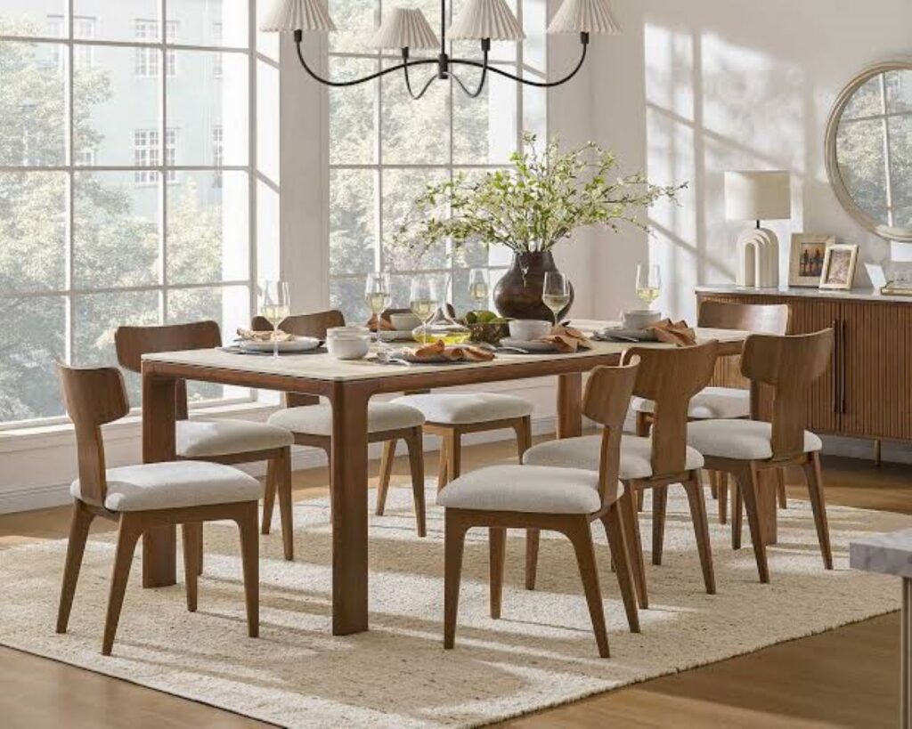 dining table and chairs set